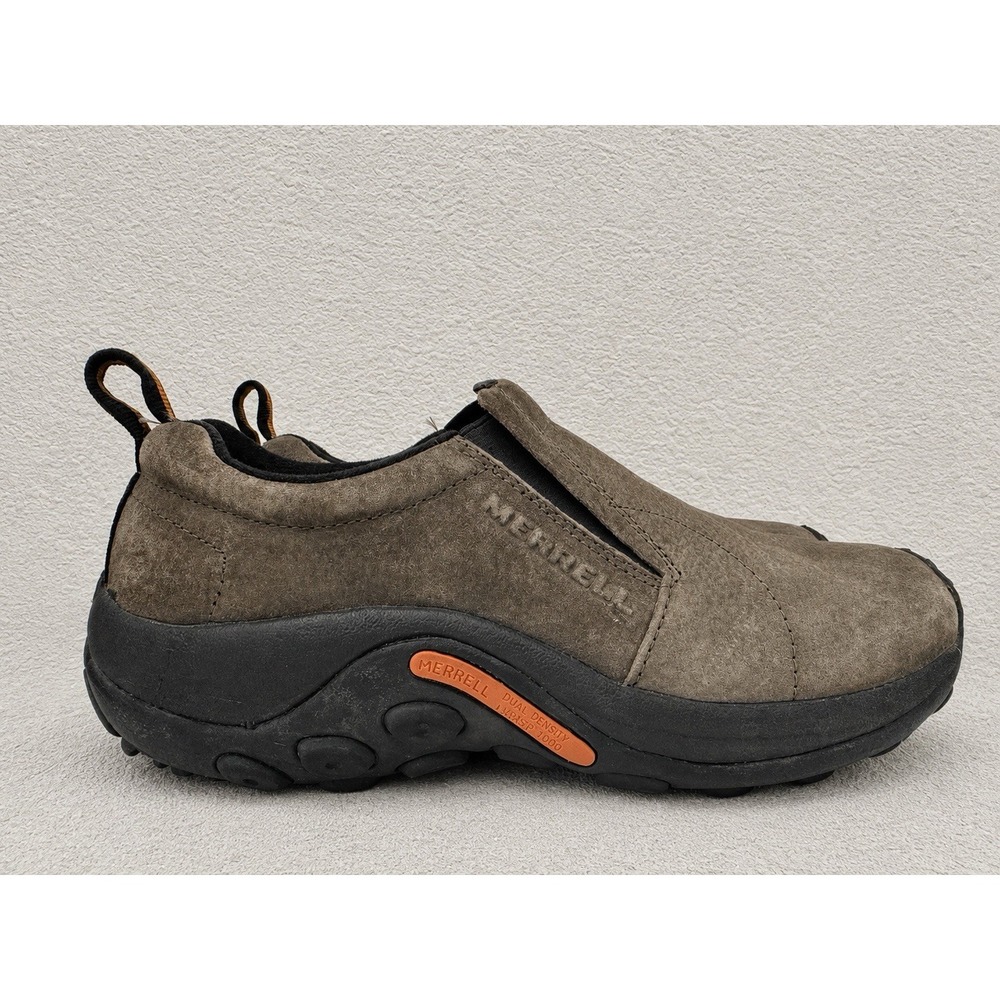 EUC Merrell Women's Jungle Suede Moc Slip-On Shoes-Gunsmoke Brown Size 10 US
